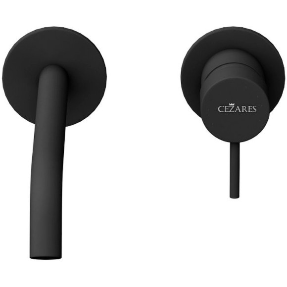 Смеситель для раковины Cezares Leaf LEAF-BLI2-L-NOP Черный матовый