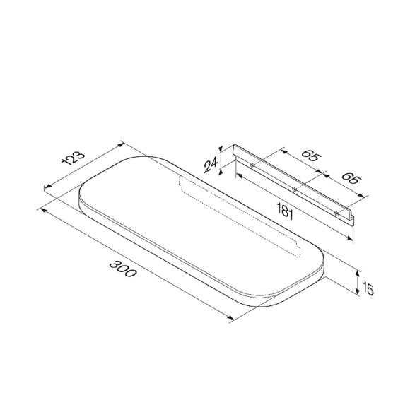 Полка для душа AM.PM Func A8F37622 Черная матовая Полка для душа AM.PM Func A8F37622 Черная матовая