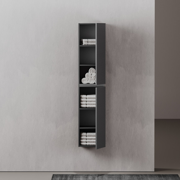 Шкаф пенал Sancos Folk 35 PFL35GS подвесной Grey soft