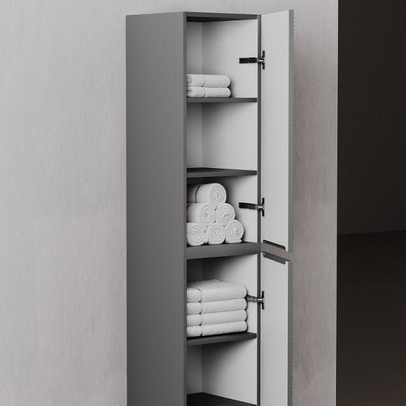 Шкаф пенал Sancos Folk 35 PFL35GS подвесной Grey soft