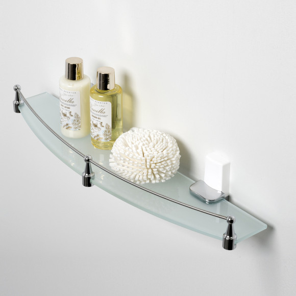 Стеклянная полка WasserKRAFT Leine K-5044W Хром Стеклянная полка WasserKRAFT Leine K-5044W Хром