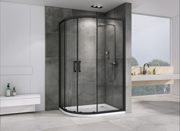 Душевой уголок Abber Schwarzer Diamant 100x90 AG01190B профиль Черный стекло прозрачное Душевой уголок Abber Schwarzer Diamant 100x90 AG01190B профиль Черный стекло прозрачное