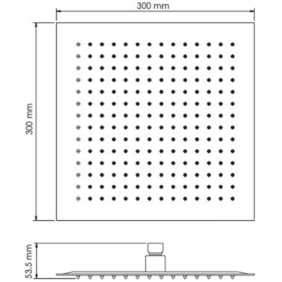 Верхний душ WasserKRAFT A118 Нержавеющая сталь Верхний душ WasserKRAFT A118 Нержавеющая сталь
