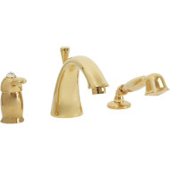 Смеситель на борт ванны Migliore Lem Swarovski 18891 Золото