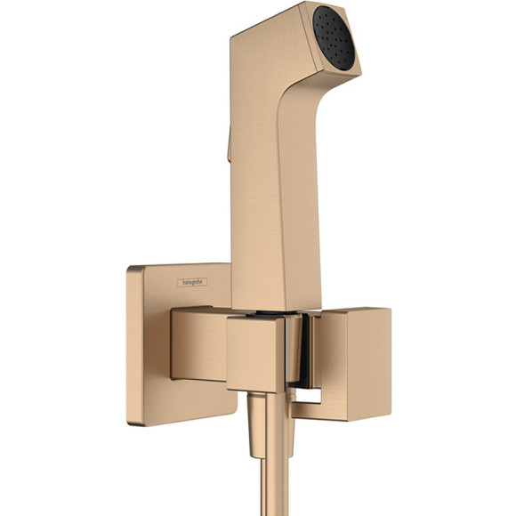 Гигиенический душ со смесителем Hansgrohe Bidette E 1jet  29233140 Шлифованная бронза