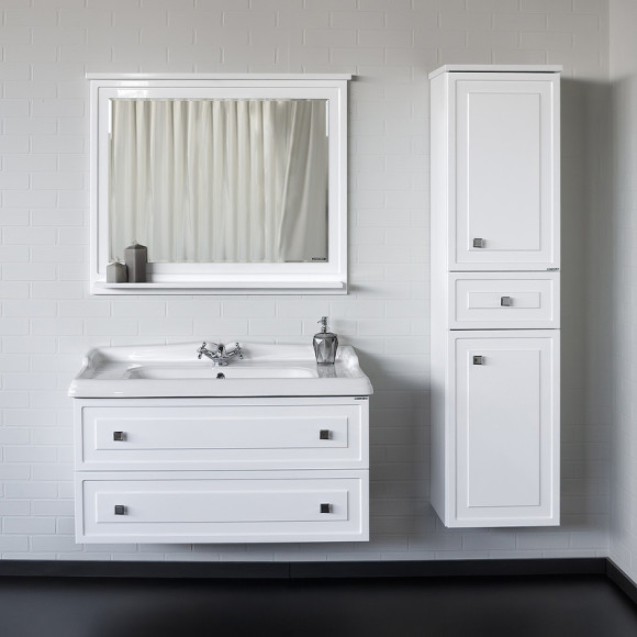 Шкаф пенал Comforty Феррара 40 00004148010 подвесной Белый глянец Шкаф пенал Comforty Феррара 40 00004148010 подвесной Белый глянец