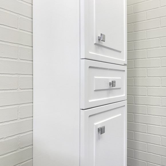 Шкаф пенал Comforty Феррара 40 00004148010 подвесной Белый глянец Шкаф пенал Comforty Феррара 40 00004148010 подвесной Белый глянец