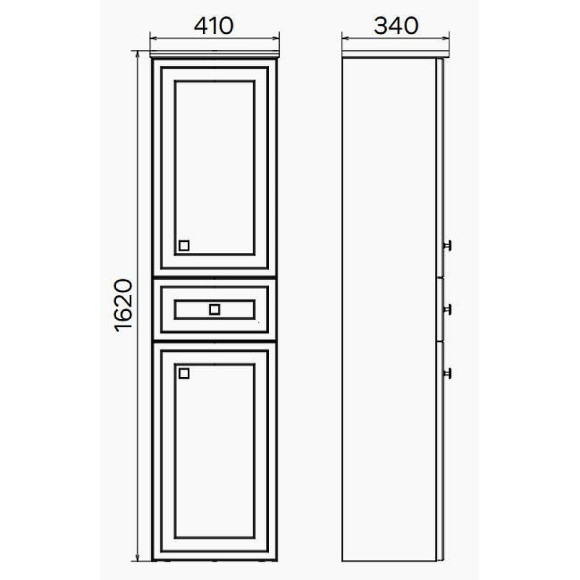 Шкаф пенал Comforty Феррара 40 00004148010 подвесной Белый глянец Шкаф пенал Comforty Феррара 40 00004148010 подвесной Белый глянец