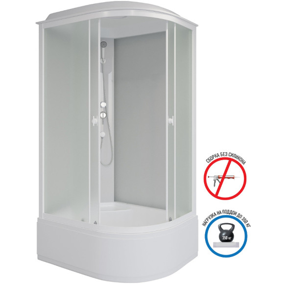 Душевая кабина Niagara Promo 110x80 L P110/80/40L/MT без гидромассажа Душевая кабина Niagara Promo 110x80 L P110/80/40L/MT без гидромассажа