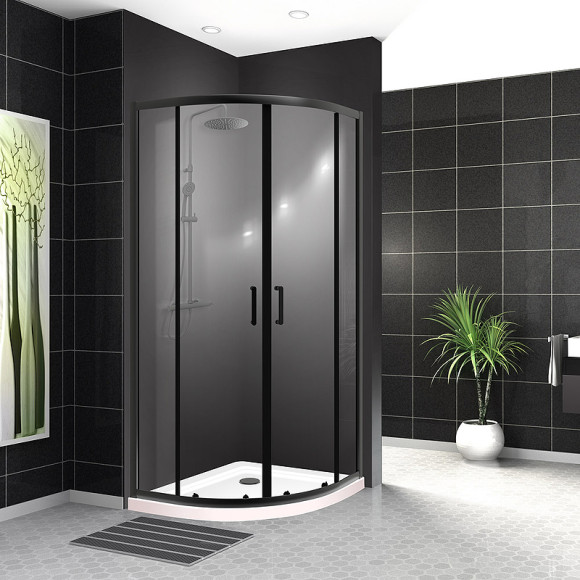 Душевой уголок BelBagno Uno 100х100 UNO-195-R-2-100-C-NERO профиль Черный матовый стекло прозрачное Душевой уголок BelBagno Uno 100х100 UNO-195-R-2-100-C-NERO профиль Черный матовый стекло прозрачное