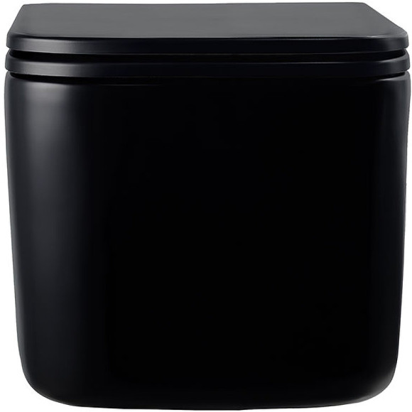 Унитаз Vincea Ultra Rimless VT1-32MB подвесной Черный матовый с сиденьем Микролифт Унитаз Vincea Ultra Rimless VT1-32MB подвесной Черный матовый с сиденьем Микролифт