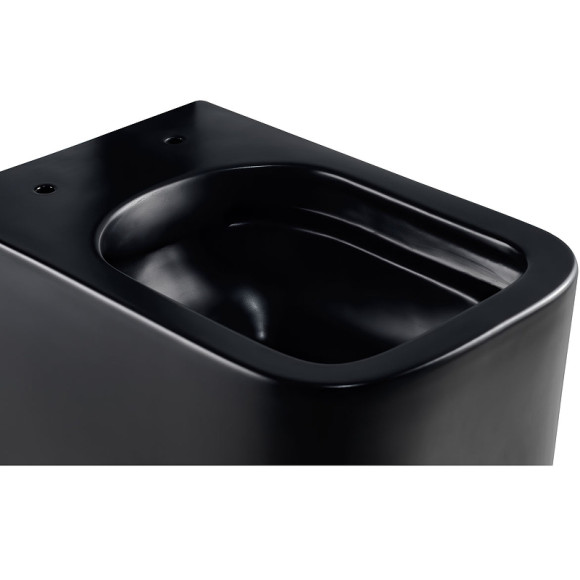 Унитаз Vincea Ultra Rimless VT1-32MB подвесной Черный матовый с сиденьем Микролифт Унитаз Vincea Ultra Rimless VT1-32MB подвесной Черный матовый с сиденьем Микролифт