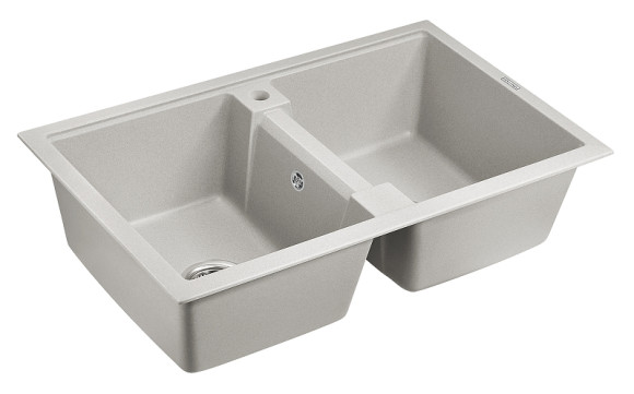 Кухонная мойка Paulmark Tandem 80/2 PM238150-GR Серая Кухонная мойка Paulmark Tandem 80/2 PM238150-GR Серая