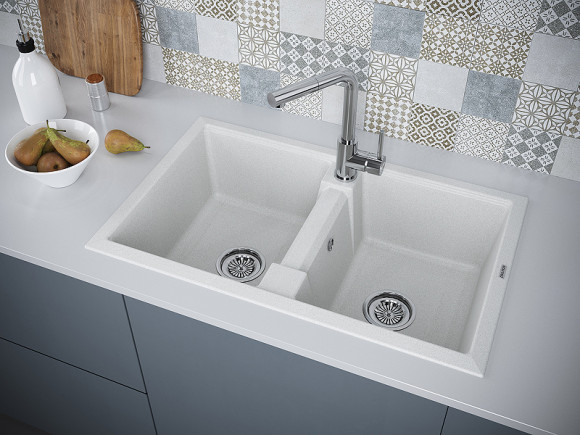 Кухонная мойка Paulmark Tandem 80/2 PM238150-GR Серая Кухонная мойка Paulmark Tandem 80/2 PM238150-GR Серая
