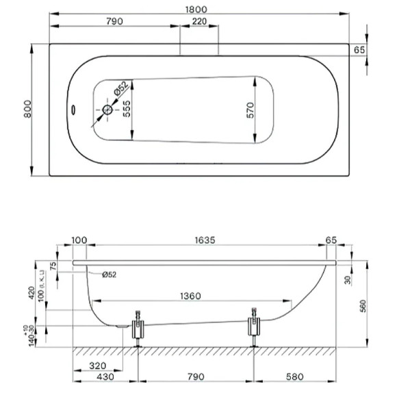 Стальная ванна Bette Form 180x80 2950-000 AD, PLUS с шумоизоляцией и антигрязевым покрытием Стальная ванна Bette Form 180x80 2950-000 AD, PLUS с шумоизоляцией и антигрязевым покрытием