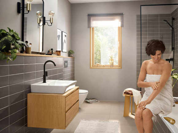 Смеситель для раковины Hansgrohe Rebris E 72576670 Черный матовый Смеситель для раковины Hansgrohe Rebris E 72576670 Черный матовый