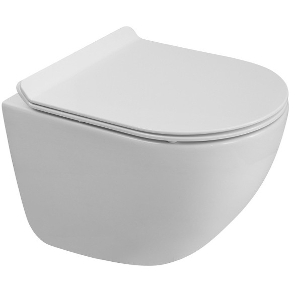 Унитаз BelBagno Amanda-Tor BB051CH-TOR-FC/BB2011SC подвесной с сиденьем Микролифт