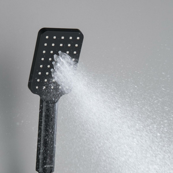 Ручной душ Aquatek Лира Select 80 3 jet AQ2005MB Черный матовый Ручной душ Aquatek Лира Select 80 3 jet AQ2005MB Черный матовый