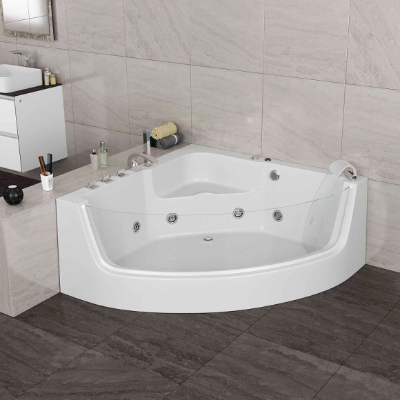 Акриловая ванна Grossman 150х150 GR-15000-1 с гидромассажем Акриловая ванна Grossman 150х150 GR-15000-1 с гидромассажем