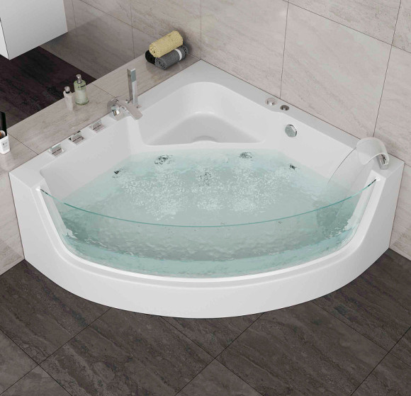 Акриловая ванна Grossman 150х150 GR-15000-1 с гидромассажем Акриловая ванна Grossman 150х150 GR-15000-1 с гидромассажем