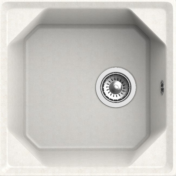 Кухонная мойка GranFest Unique GF-U-500 Белая Кухонная мойка GranFest Unique GF-U-500 Белая