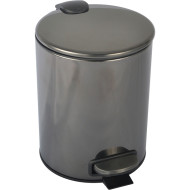 Ведро для мусора Boheme Uno 10426-SGM Оружейная сталь глянцевая