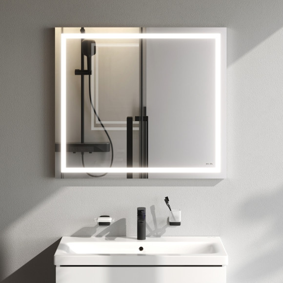 Зеркало AM.PM Gem 80 M91AMOX0801WG с подсветкой с механическим выключателем