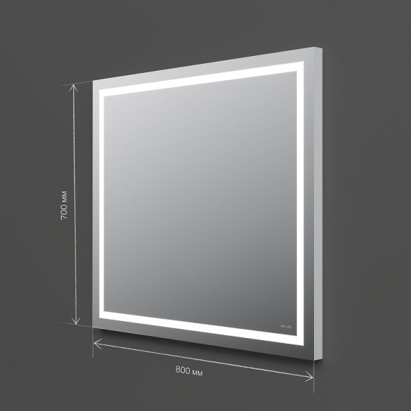 Зеркало AM.PM Gem 80 M91AMOX0801WG с подсветкой с механическим выключателем