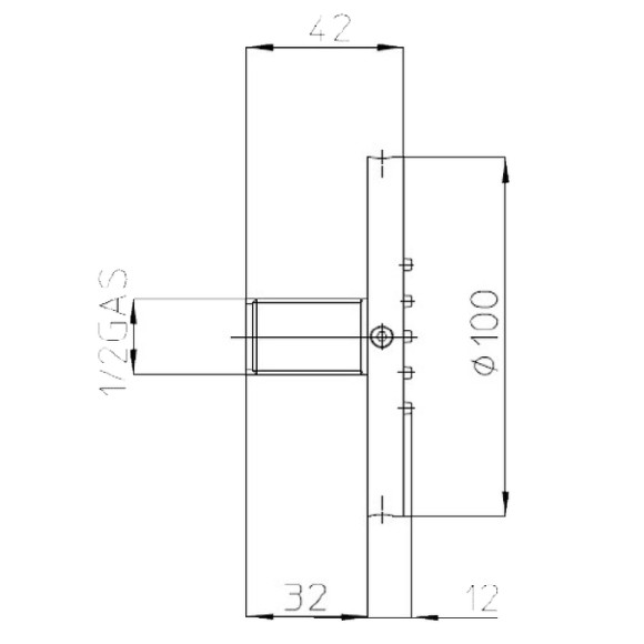 Боковая форсунка Bossini Tondo Flat I00175.073 Черная матовая Боковая форсунка Bossini Tondo Flat I00175.073 Черная матовая