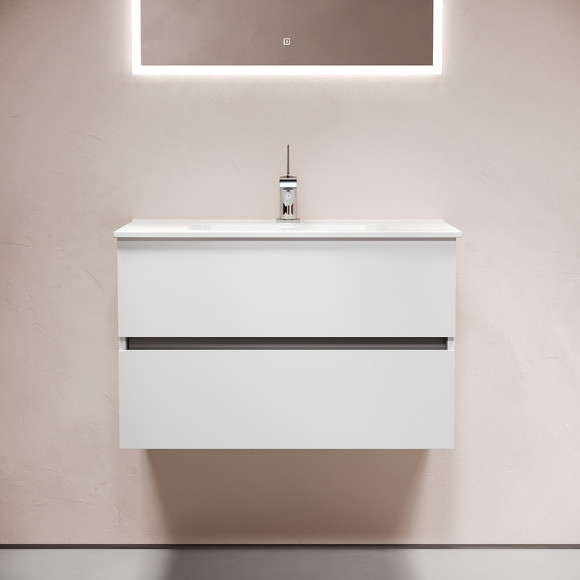 Тумба под раковину Sancos Urban 80 UR80W подвесная Белый глянец