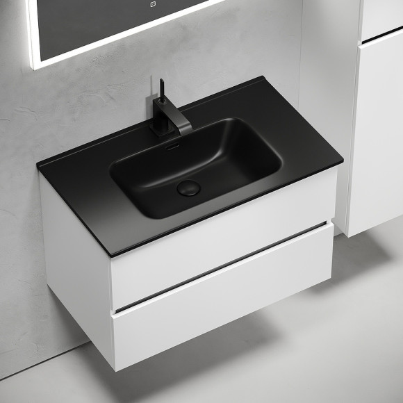 Тумба под раковину Sancos Urban 80 UR80W подвесная Белый глянец