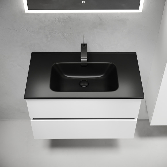 Тумба под раковину Sancos Urban 80 UR80W подвесная Белый глянец