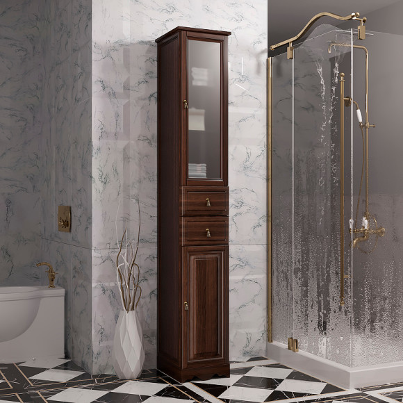 Шкаф пенал Opadiris Риспекто 30 R 00-00005835 Орех антикварный