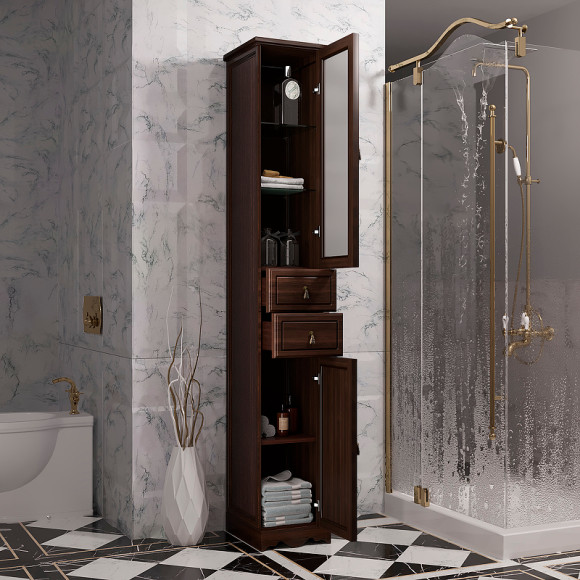 Шкаф пенал Opadiris Риспекто 30 R 00-00005835 Орех антикварный