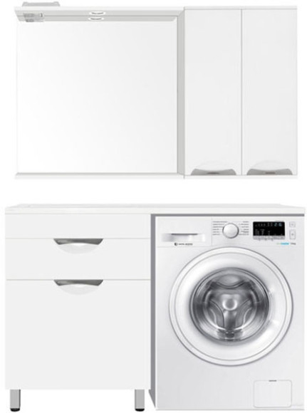 Тумба под раковину Style Line Жасмин 120 с 1 ящиком Белая