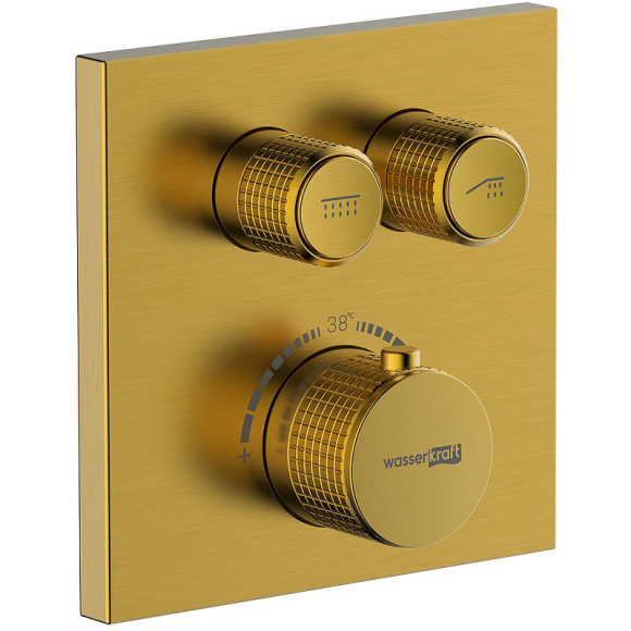 Душевая система WasserKRAFT Sauer A7148.183.261.280.197.281 Thermo с термостатом Золото