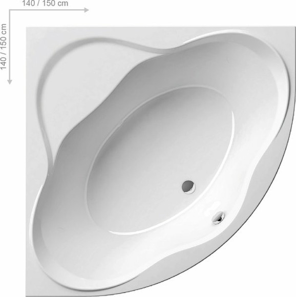Акриловая ванна Ravak NewDay 150x150 C661000000 без гидромассажа Акриловая ванна Ravak NewDay 150x150 C661000000 без гидромассажа