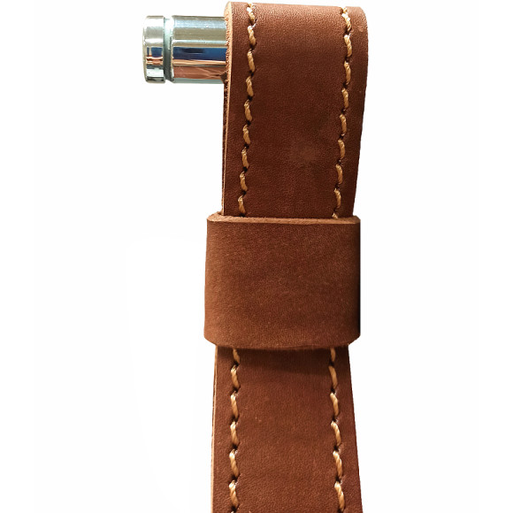 Зеркало Континент Millenium Brown D 500 ЗЛП95 с подсветкой с сенсорным выключателем на ремне из натуральной кожи