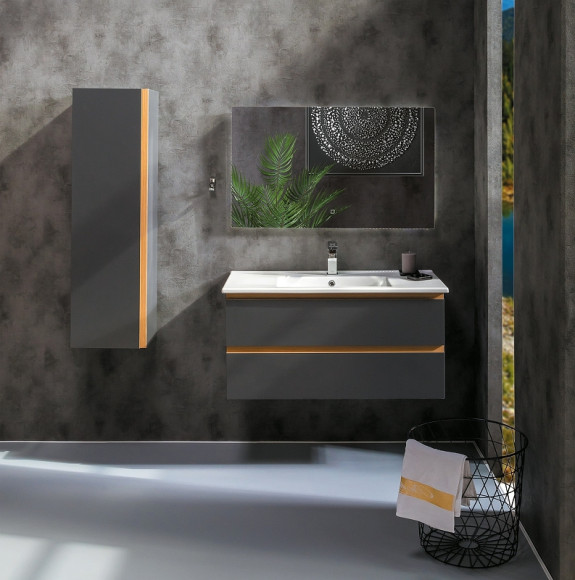 Шкаф пенал Boheme Armadi Art Capolda 35 849-120-A подвесной Антрацит Шкаф пенал Boheme Armadi Art Capolda 35 849-120-A подвесной Антрацит