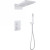 Душевая система Abber Weiss Insel AF8052W с термостатом Белая