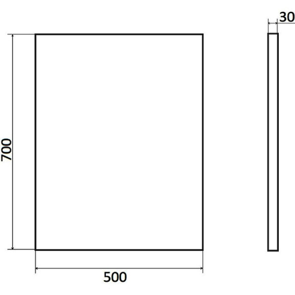 Зеркало Orange Nature 50 ON-50ZE с подсветкой с сенсорным выключателем