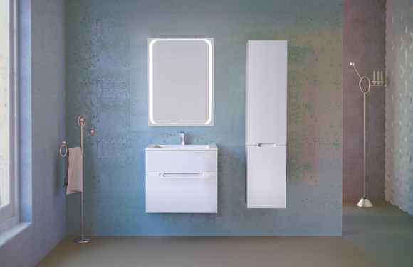 Зеркало Jorno Modul 65 Mоl.02.60/W с подсветкой с сенсорным выключателем Зеркало Jorno Modul 65 Mоl.02.60/W с подсветкой с сенсорным выключателем