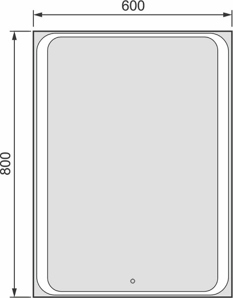 Зеркало Jorno Modul 65 Mоl.02.60/W с подсветкой с сенсорным выключателем Зеркало Jorno Modul 65 Mоl.02.60/W с подсветкой с сенсорным выключателем
