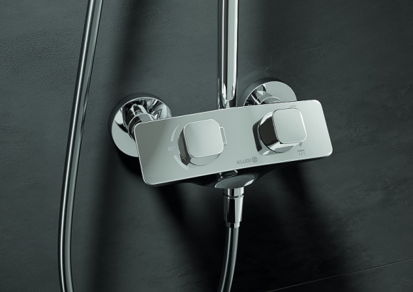 Душевая система Kludi Cockpit Explorer 8005005-00 с термостатом Хром Душевая система Kludi Cockpit Explorer 8005005-00 с термостатом Хром