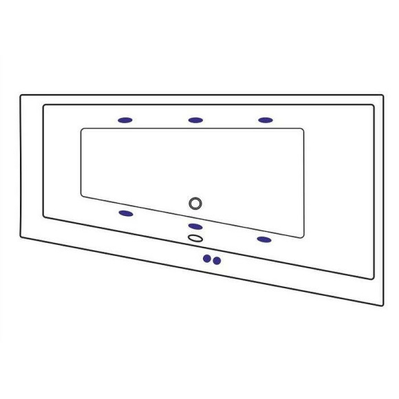 Акриловая ванна Excellent Sfera 170x100 R WAEX.SFP17.SOFT.GL с гидромассажем Акриловая ванна Excellent Sfera 170x100 R WAEX.SFP17.SOFT.GL с гидромассажем
