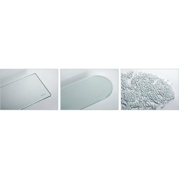 Стеклянная полка WasserKRAFT K-533 угловая Хром Стеклянная полка WasserKRAFT K-533 угловая Хром