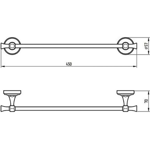 Полотенцедержатель Migliore Fortuna 27659 Бронза Полотенцедержатель Migliore Fortuna 27659 Бронза
