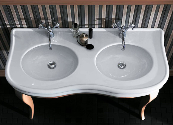 Раковина Simas Lante 120 LA12bi*1 двойная Белая