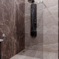 Душевая перегородка Radomir Walk-in G1 110 1-10-0-0-0-1900 профиль Хром стекло прозрачное Душевая перегородка Radomir Walk-in G1 110 1-10-0-0-0-1900 профиль Хром стекло прозрачное