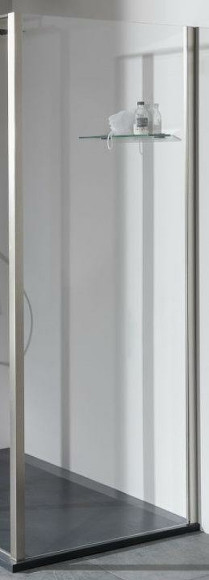 Душевая стенка Allen Brau Priority 90 3.31044.BA профиль Серебро браш стекло прозрачное